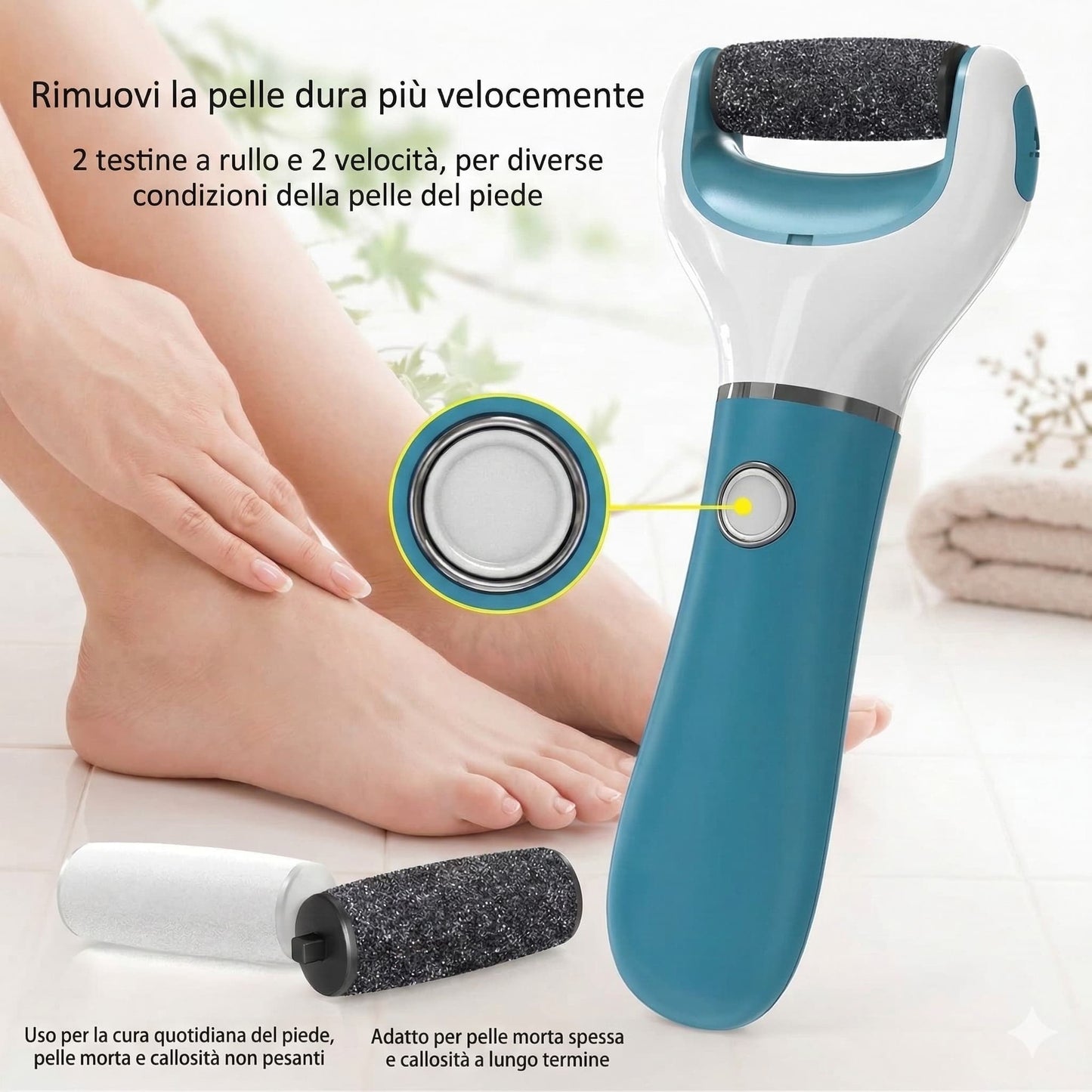 Naxora™ - Piedi lisci e vellutati : addio calli e pelle secca senza fatica.